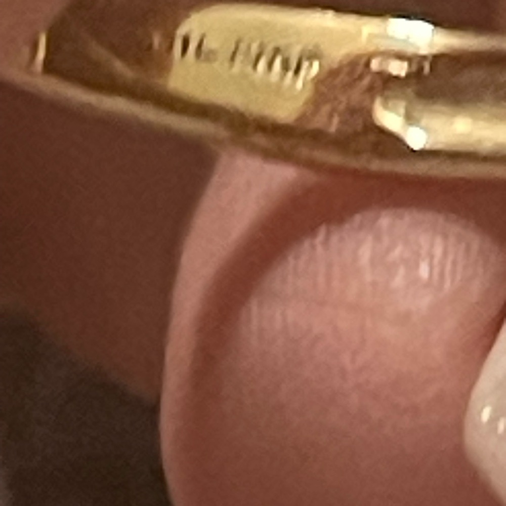 Genuine amethyst ring w/ diamond accents 14k gold - Picture 11 of 11